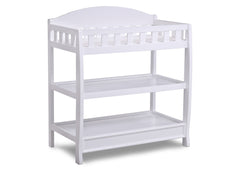 Delta Children White (100) Wilmington Changing Table Side View b2b