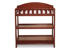 Delta Children Dark Cherry (604) Wilmington Changing Table Front View f1f