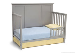 Delta Children Grey (026) Epic 4-in-1 Crib, Toddler Bed Conversion with Toddler Guardrail b4b