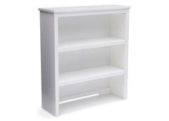 Delta Children White (100) Epic Bookcase/Hutch Side View b2b