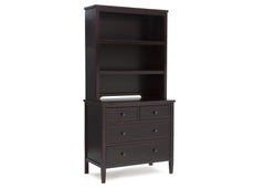 Delta Children Dark Chocolate (207) Epic Hutch with Dresser Side View d5d