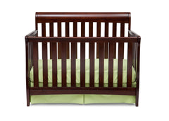 Delta Children Black Cherry Espresso (607) Marquis 4-in-1 Crib, Crib Conversion, Front View b1b