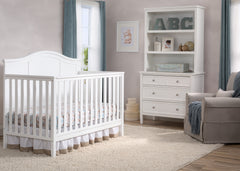 Delta Children White (100) Madrid 4-in-1 Crib with Props a1a