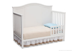 Delta Children White (100) Madrid 4-in-1 Crib, Toddler Bed Conversion a4a