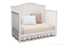 Delta Children White (100) Madrid 4-in-1 Crib, Day Bed Conversion a5a
