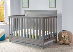 Delta Children Grey (026) Prescott 4-in-1 Crib, Crib Conversion, Detailed View a1a