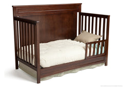 Delta Children Dark Chocolate (207) Princeton 4-in-1 Crib, Toddler Bed Conversion c3c