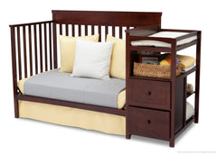 Delta Children Black Cherry Espresso (607) Houston Classic Crib 'N' Changer, Day Bed Conversion b4b