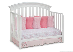 Delta Children White (100) Bentley 4-in-1 Crib, Day Bed Conversion a4a