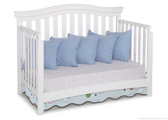 Delta Children White Ambiance (108) Bennington Curved 4-in-1 Crib Daybed Conversion a4a