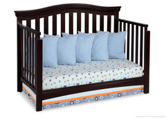 Delta Children Dark Chocolate (207) Bennington Curved 4-in-1 Crib Daybed Conversion b4b