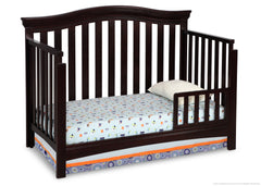 Delta Children Dark Chocolate (207) Bennington Curved 4-in-1 Crib Toddler Bed Conversion b3b