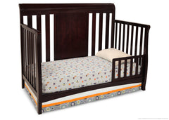 Delta Children Dark Chocolate (207) Bennington Sleigh 4-in-1 Crib, Toddler Bed Conversion b3b