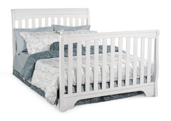 Delta Childrens White (100) Eclipse 4-in-1 Full Bed Conversion a5a