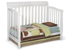 Delta Childrens White (100) Eclipse 4-in-1 Toddler Bed Conversion a3a