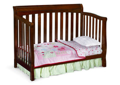 Delta Childrens Black Cherry Espresso (607) Eclipse 4-in-1 Toddler Bed Conversion c4c