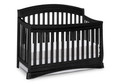 Delta Children Black (001) Solutions Curved 4 in 1 Crib, Crib Conversion a1a