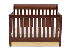 Delta Children Espresso Truffle (208) Haven 4-in-1 Crib, Crib Conversion Front View b1b