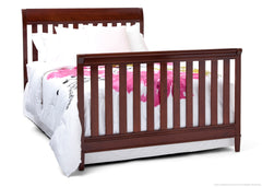 Delta Children Black Cherry Espresso (607) Haven 4-in-1 Crib, Full-Size Bed Conversion c6c