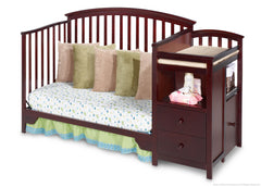 Delta Children Espresso Cherry (205) Sonoma Crib 'N' Changer, Day Bed Conversion a4a