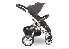 Simmons Kids Black with Silver Trim (014) Comfort Tech Tour Buggy Stroller, Full Right View b2b