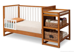 Delta Children Warm Honey / White (2053) Gramercy Crib 'N' Changer, Toddler Bed Conversion Option 2 a6a