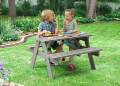 Delta Children Stone Grey (3002) Child's Picnic Table in Setting b1b