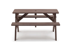 Delta Children Dark Coffee (3001) Child's Picnic Table Front View a2a