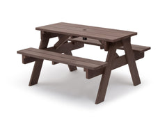 Delta Children Dark Coffee (3001) Child's Picnic Table Left Side View a4a