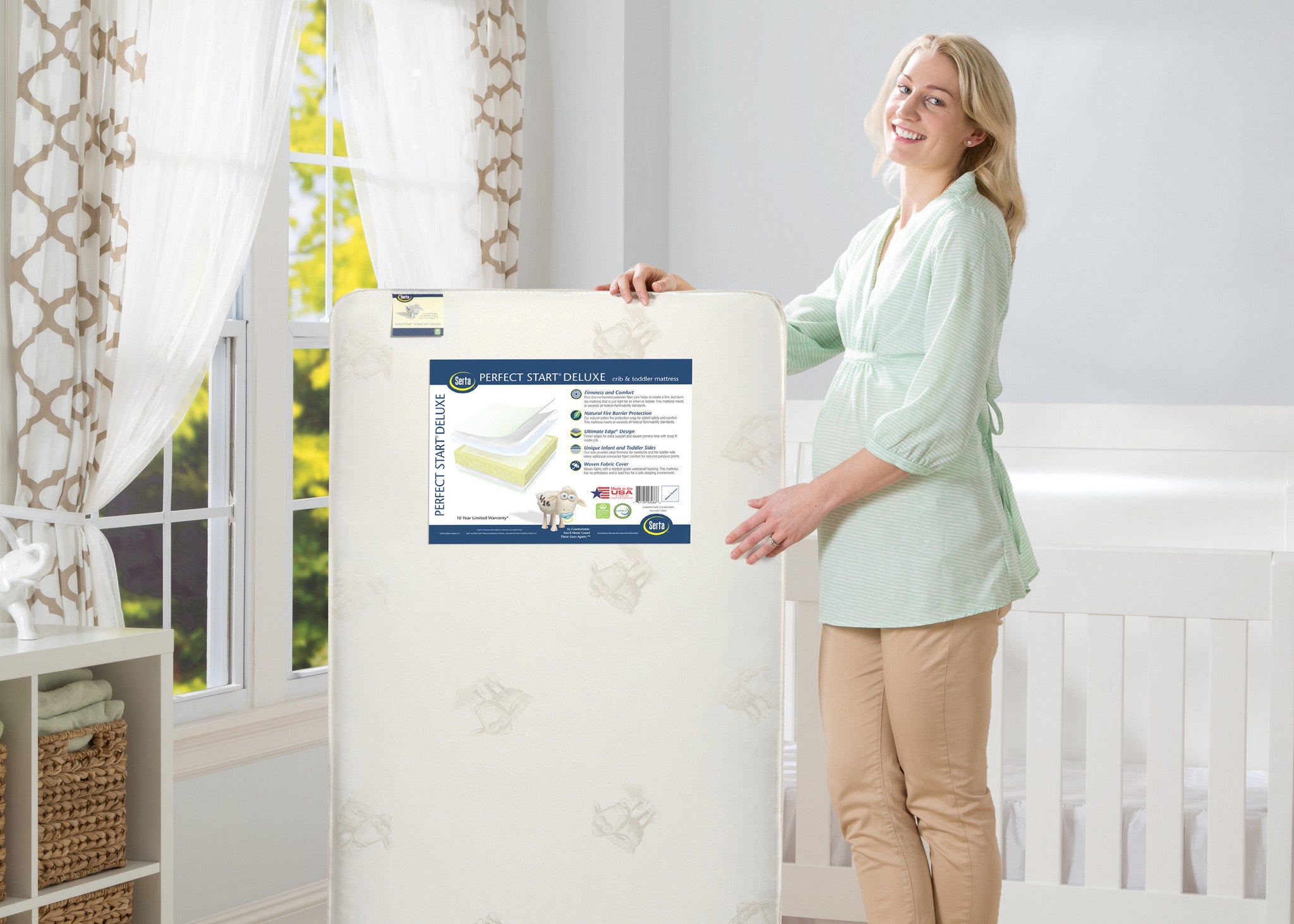 Serta Perfect Start Deluxe Crib Toddler Mattress deltaplayground