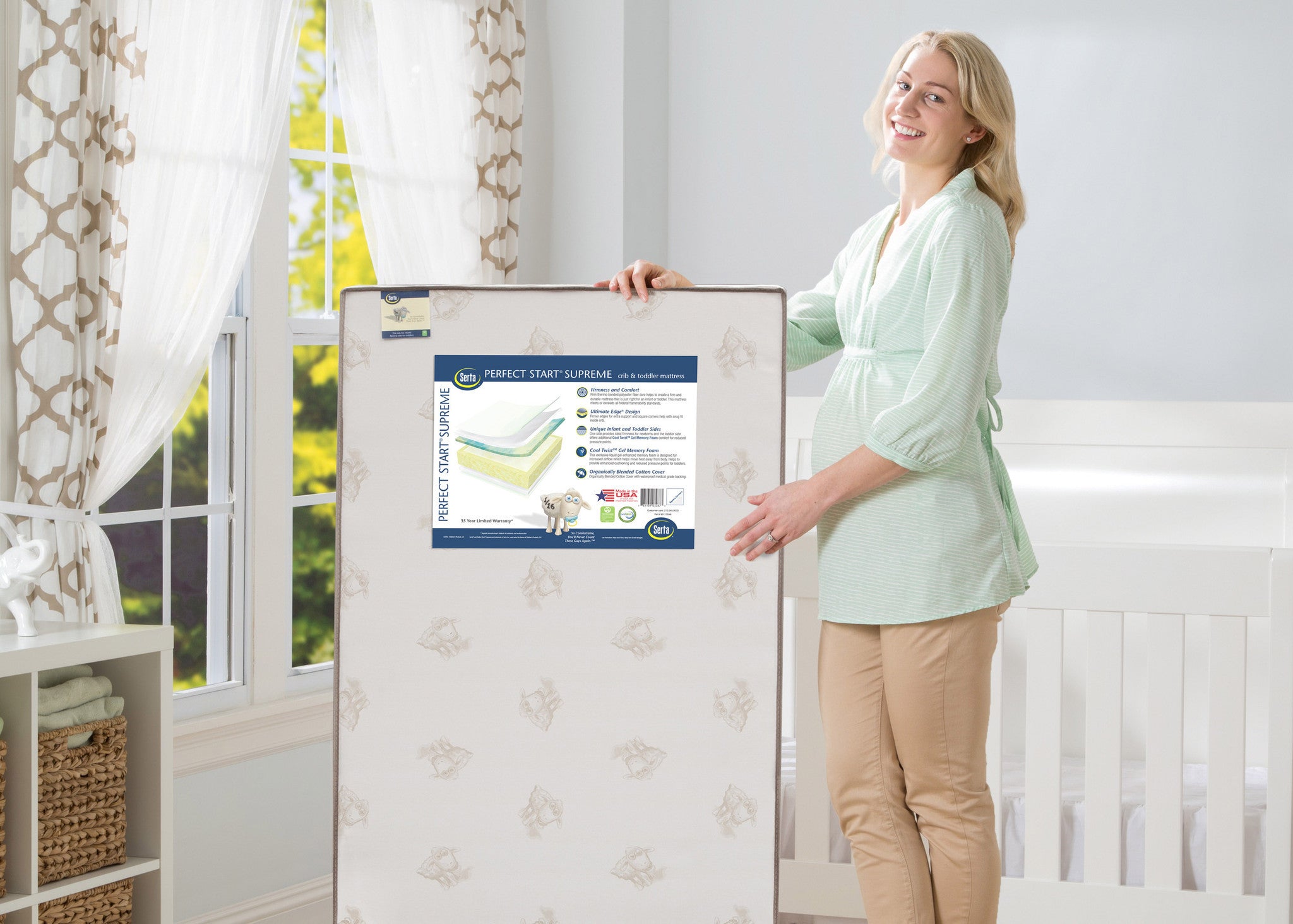 Serta Perfect Start Supreme Crib Toddler Mattress deltaplayground