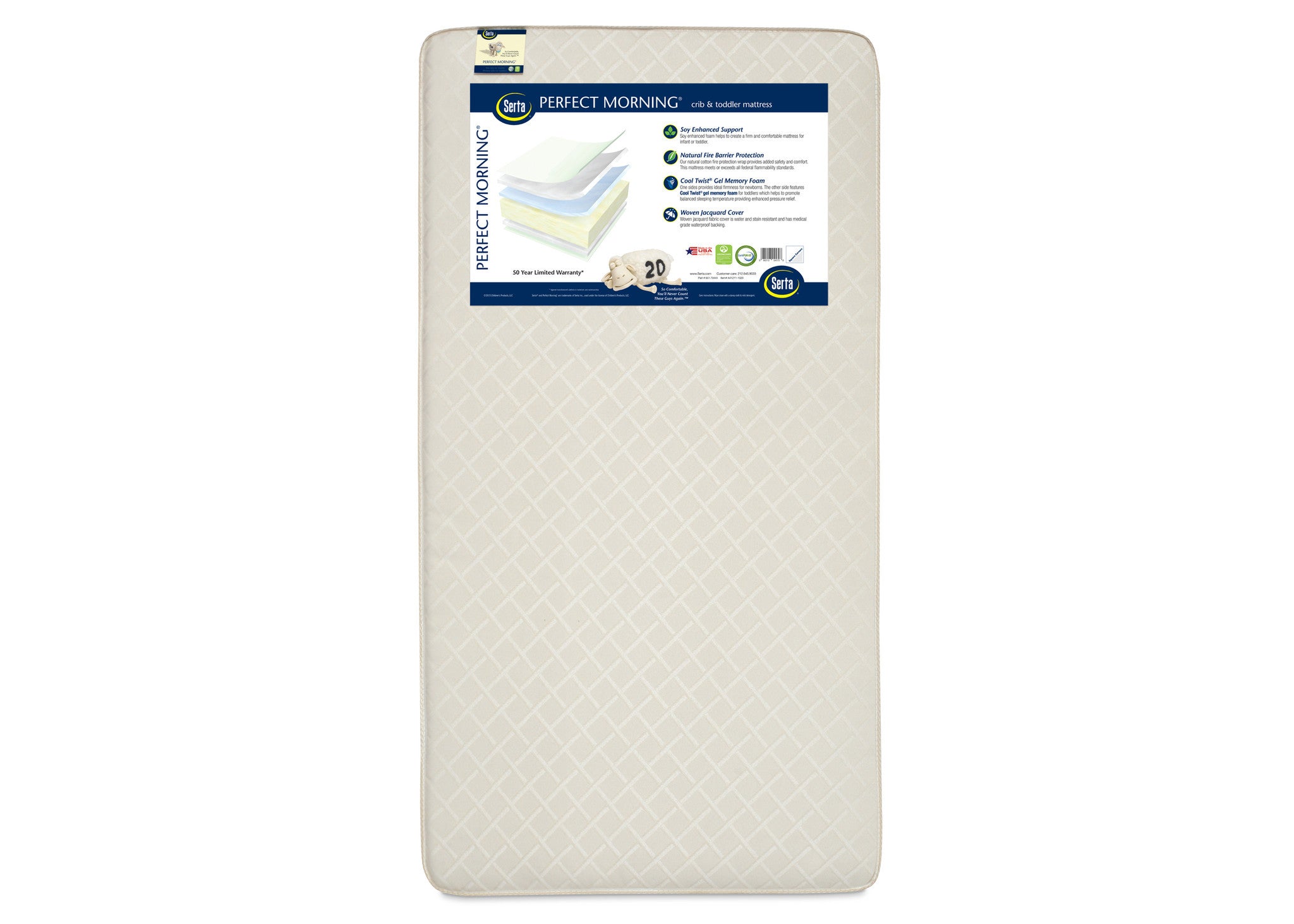 Serta Perfect Morning Crib Toddler Mattress deltaplayground