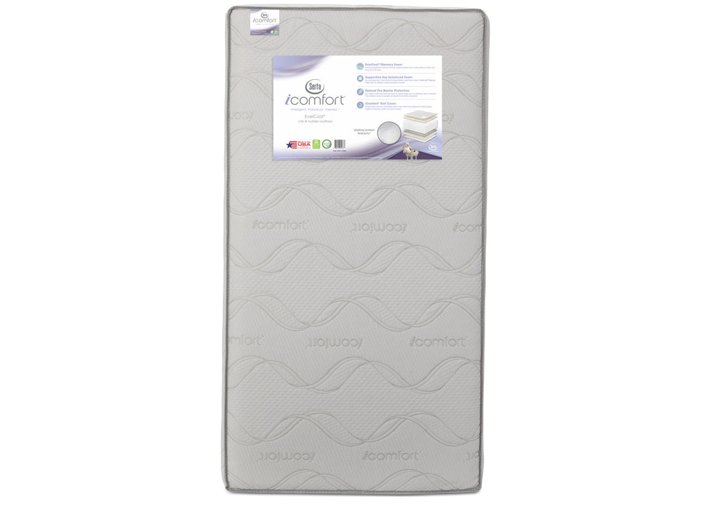 Serta iComfort EverCool® Crib & Toddler Mattress Front View a2a