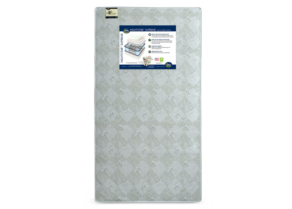 Serta Nightstar Supreme Crib Toddler Mattress deltaplayground