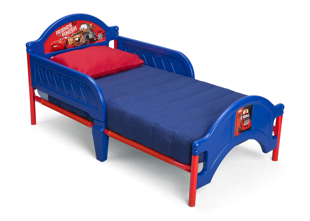 Delta Children Cars Toddler Bed Right Side View Dark Blue a1a