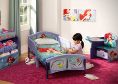 Delta Children Little Mermaid Plastic Toddler Bed Room View a0a