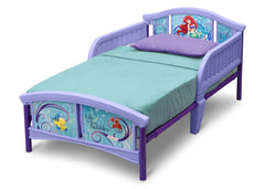 Delta Children Little Mermaid Plastic Toddler Bed Left Side View a2a