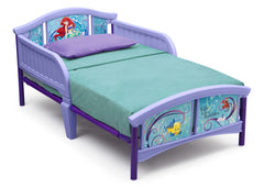 Delta Children Little Mermaid Plastic Toddler Bed Right Side View a1a