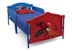 Delta Children Marvel Spider-Man 3D Twin Bed Right Side View with Guardrails a1a