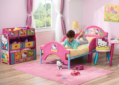 Delta Children Hello Kitty Style 2 Multi-Bin Toy Organizer, Room View b0b