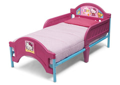 Delta Children Hello Kitty Pink Plastic Toddler Bed Left Side View a2a