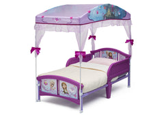 Delta Children Frozen Canopy Toddler Bed Left Side View a2a