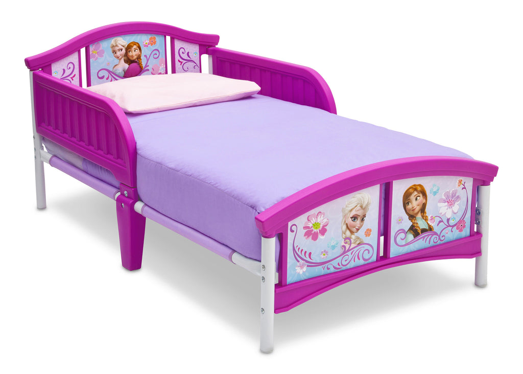 Delta Children Frozen Plastic Toddler Bed Right Side View a2a