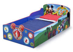 Delta Children Mickey Mouse Interactive Wood Toddler Bed, Left View a2a