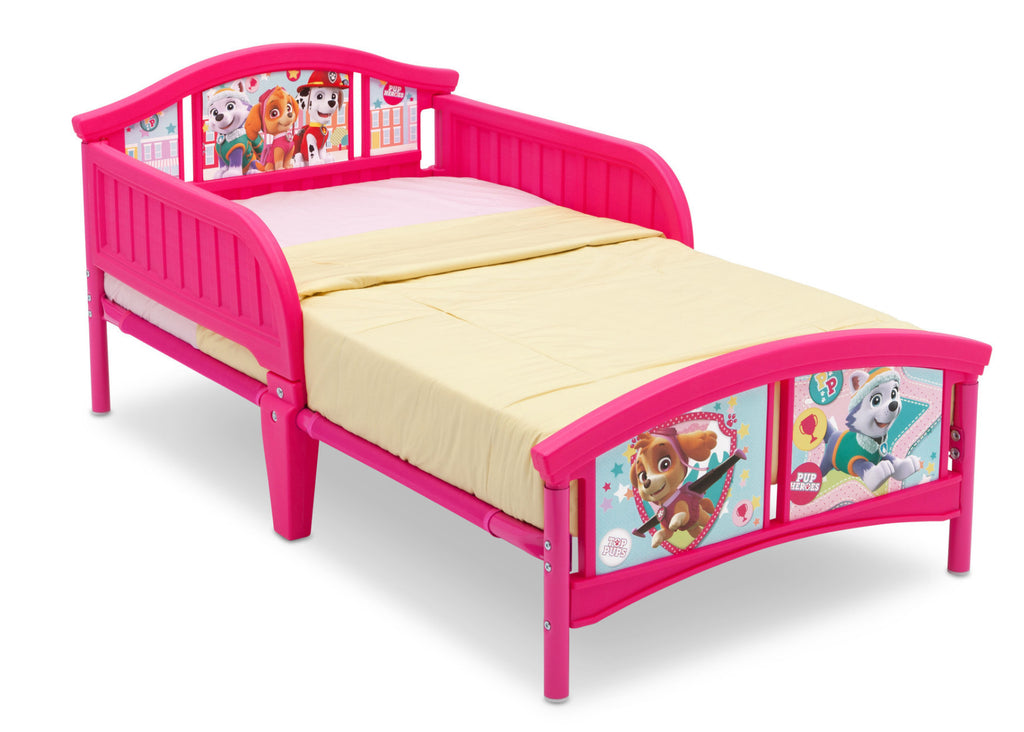 PAW Patrol, Skye & Everest Plastic Toddler Bed, Right View a1a