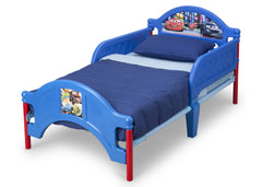 Delta Children Cars Toddler Bed Left Side View Blue a2a