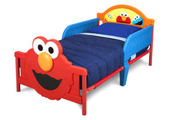 Delta Children Elmo Toddler Bed with 3D Footboard Left Side View a2a