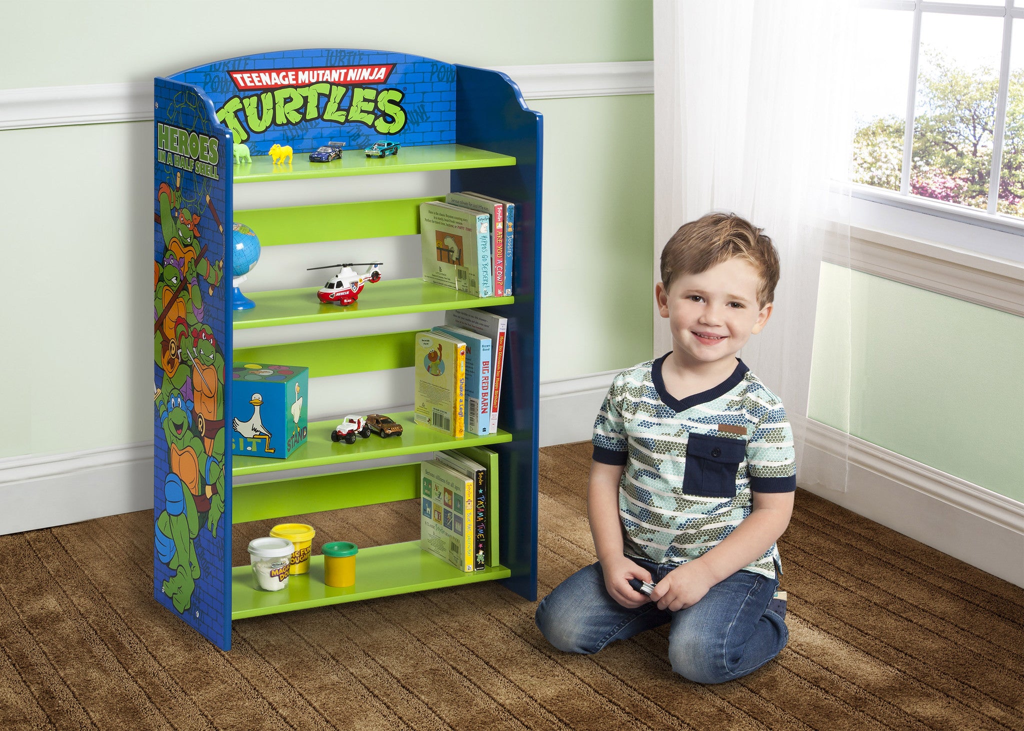 delta children's bookshelf Teenage Mutant Ninja Turtles Bookshelf