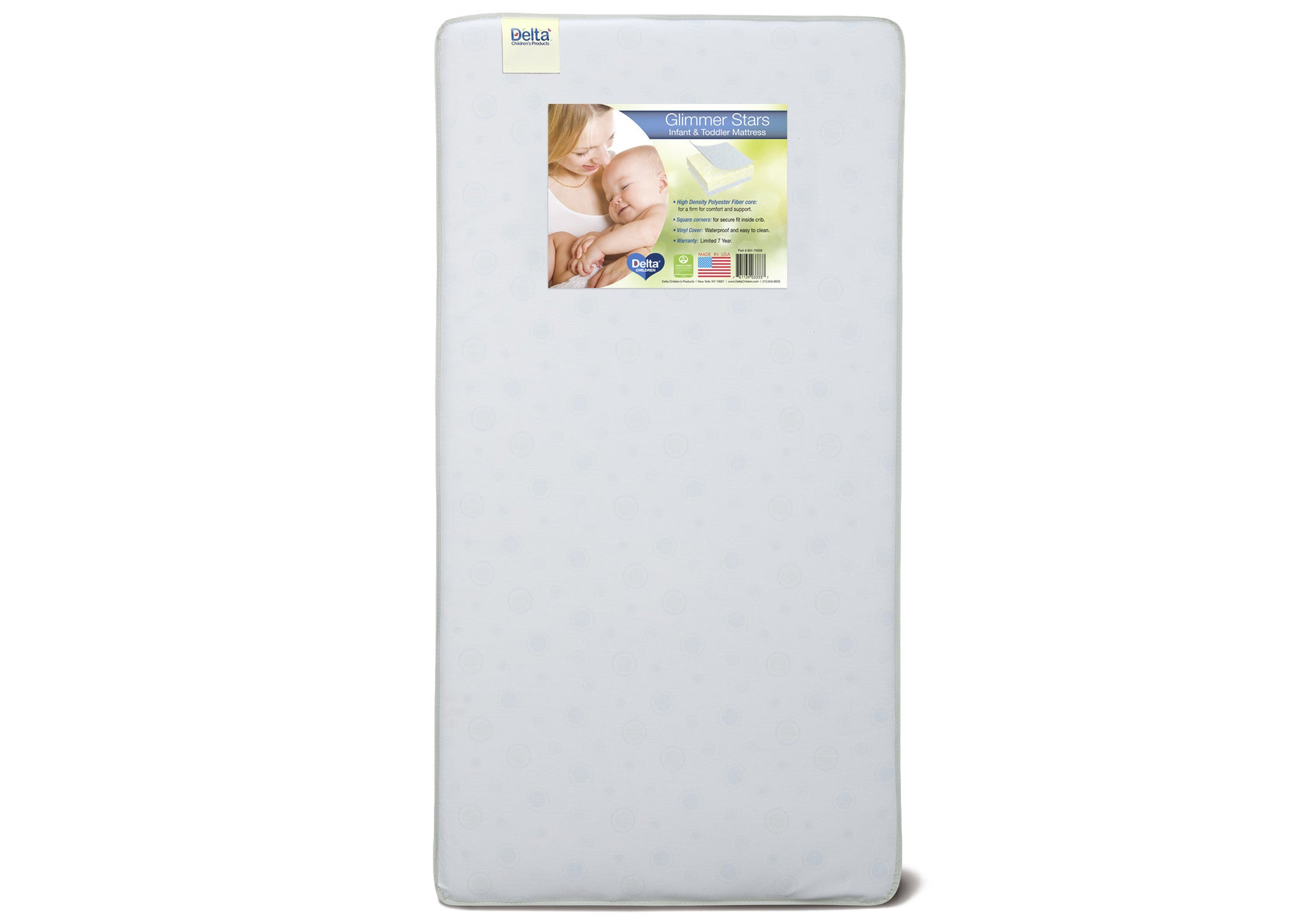 Glimmer Stars Crib Toddler Mattress