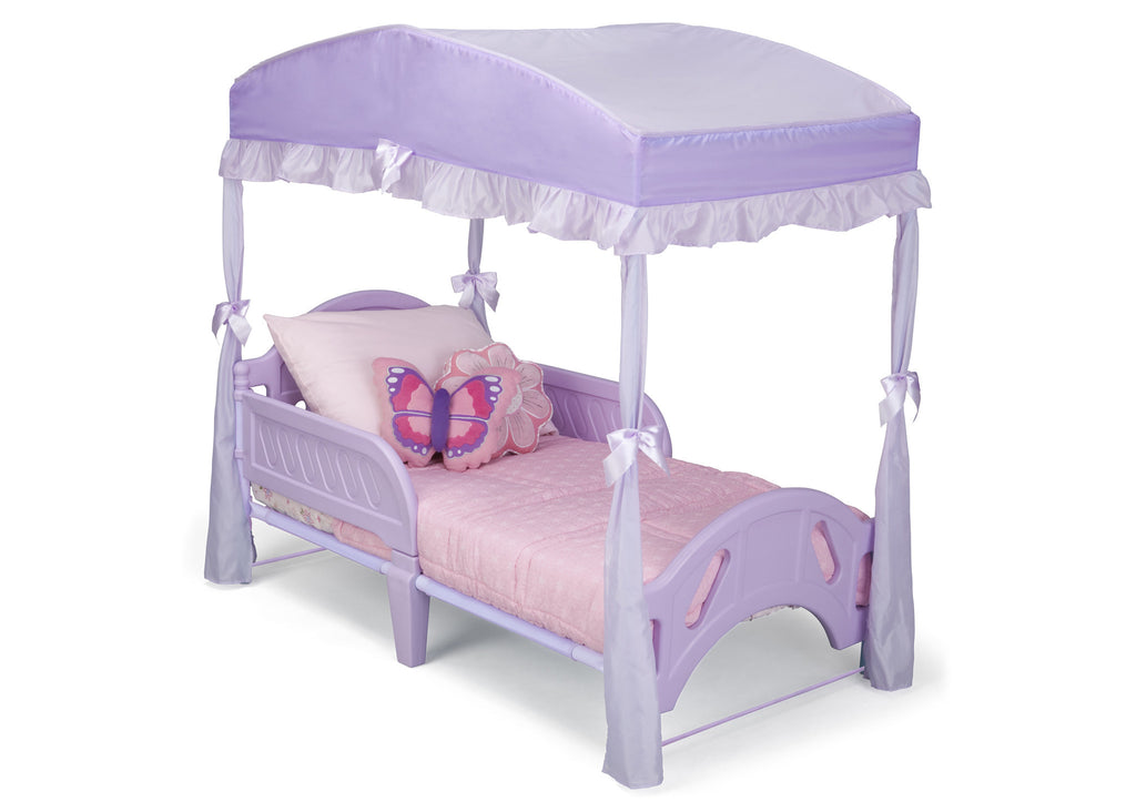 Delta Children Toddler Bed Canopy Style 1 Purple (500) Right Side View a2a